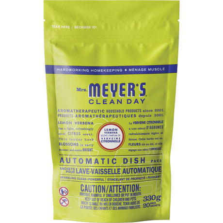 Mrs. Meyer's® Clean Day Automatic Dish Pacs Detergent, Pods, 330 g, Lemon Verbena