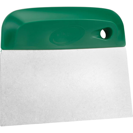 Flexible Stainless Steel Dough Cutter/Scraper, Green, 4-1/2" W x 5-3/4" L
