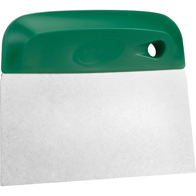 Flexible Stainless Steel Dough Cutter/Scraper, Green, 4-1/2" W x 5-3/4" L