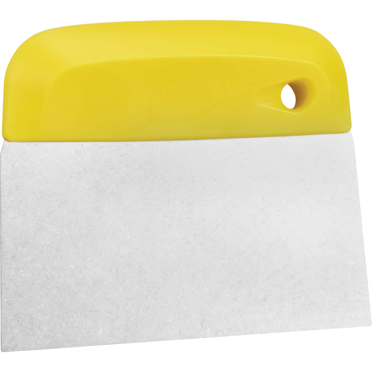 Flexible Stainless Steel Dough Cutter/Scraper, Yellow, 4-1/2" W x 5-3/4" L