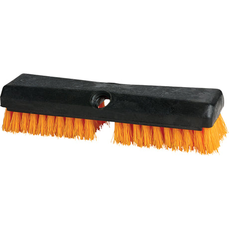 Cleaning Brush, 10" L, Polypropylene Bristles, Black/Red