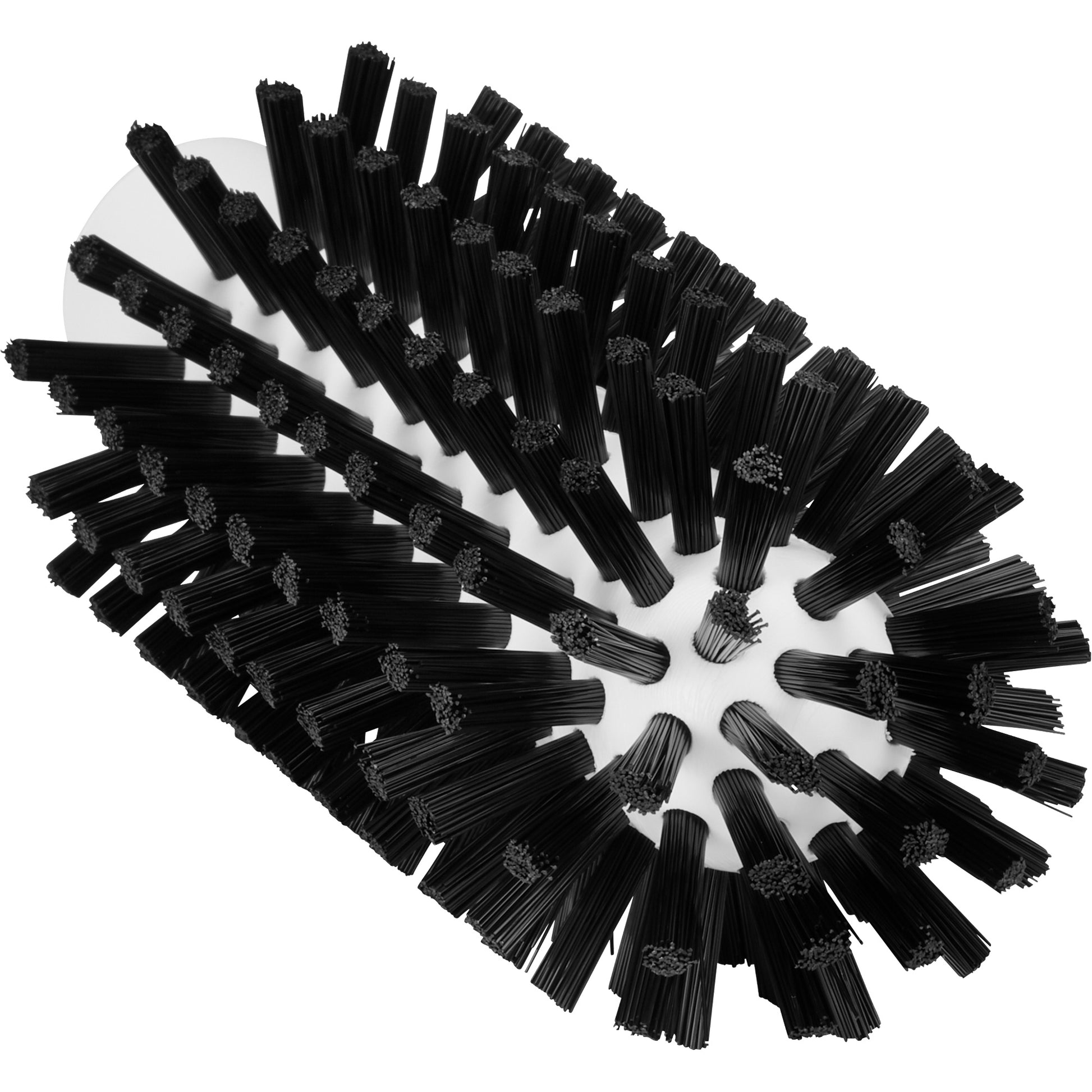 Cleaning Brush with Handle, Stiff Bristles, 5-7/10" Long, Black