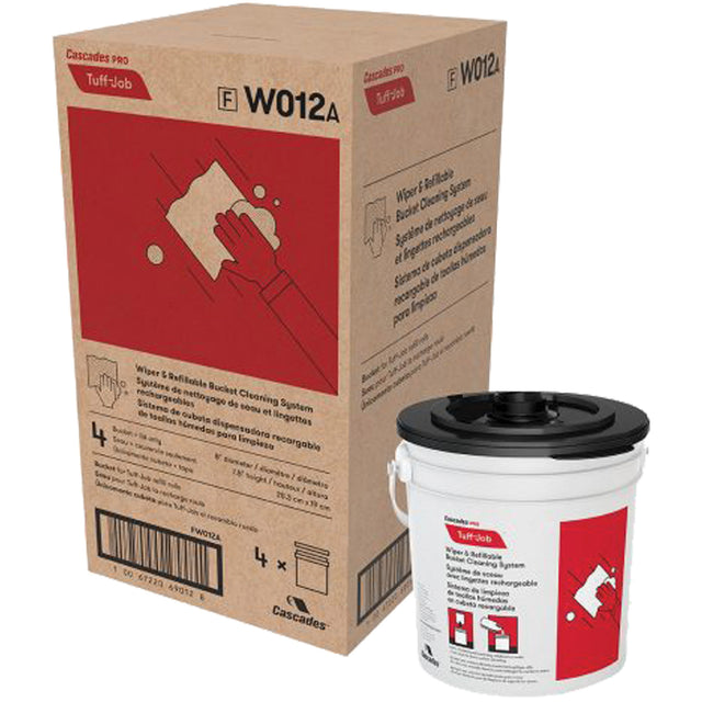 PRO Tuff-Job® Refillable Bucket & Lid for W011 Wipers