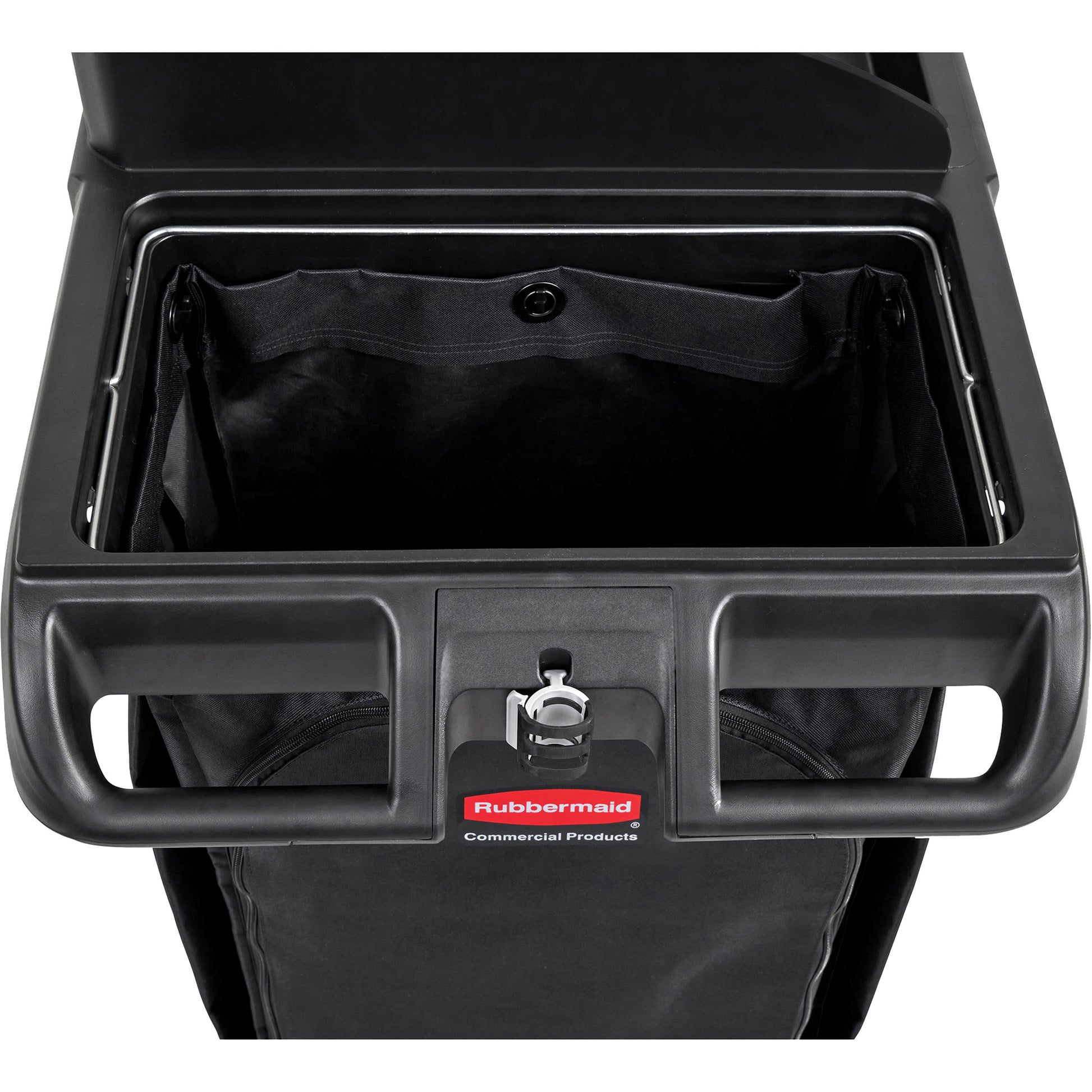 30-Gallon Canvas Bag for Housekeeping Carts, 16.8" x 10.5" x 33", Black