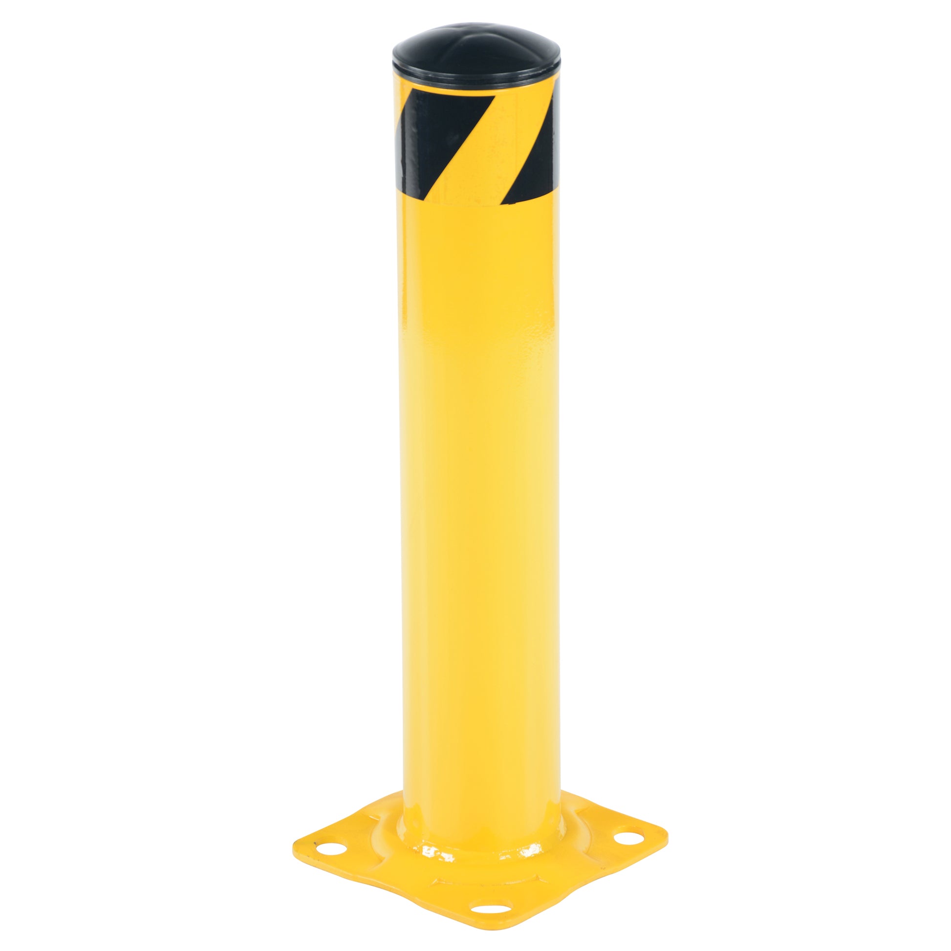 Safety Bollard, Steel, 24" H x 4.5" W, Yellow