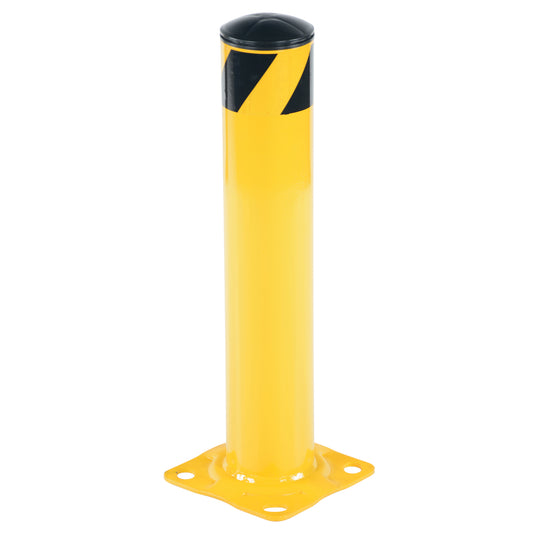 Safety Bollard, Steel, 24" H x 4.5" W, Yellow