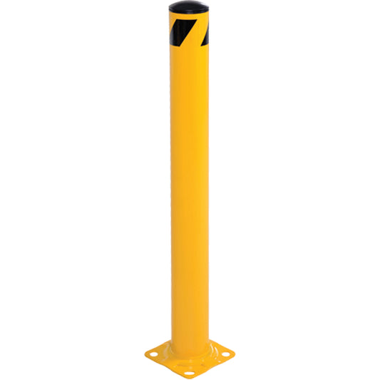 Bollard, Steel, 42" H x 5-1/2" W, Yellow