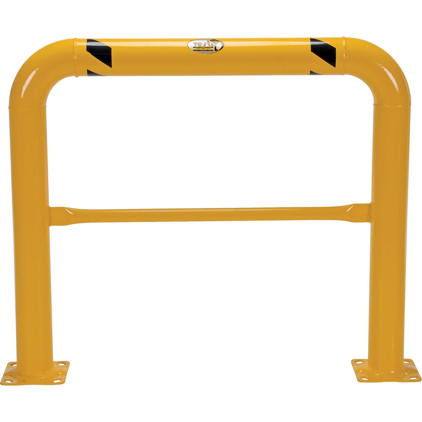 High Profile Machinery Guards, 4' W x 3.5' H, Yellow