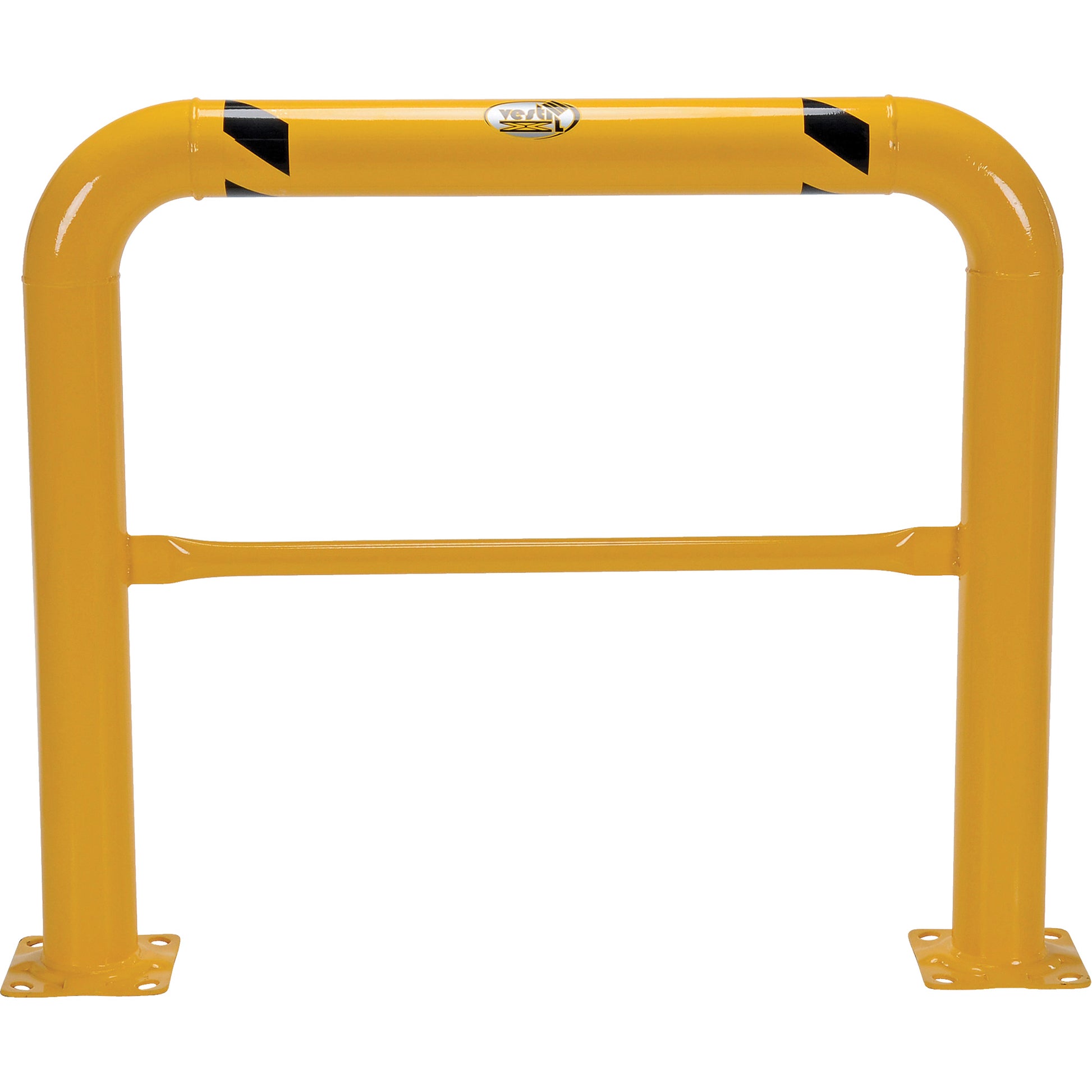 High Profile Machinery Guards, 4' W x 3.5' H, Yellow