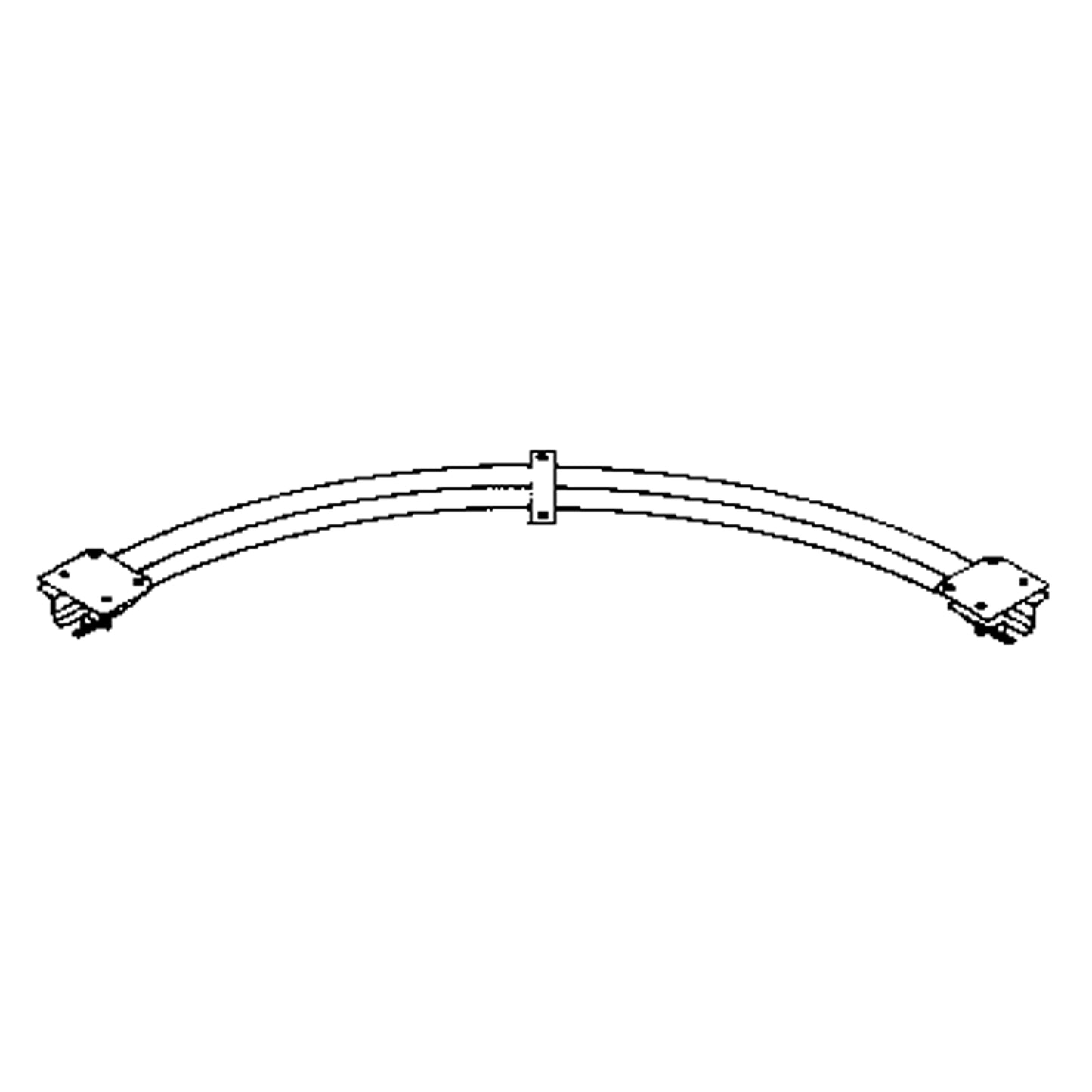 Ceiling Mounted 90° Curved Curtain Partition Track, 3' L