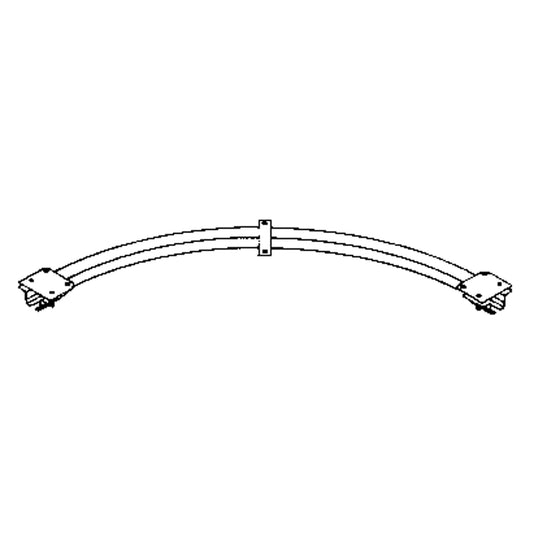Ceiling Mounted 90° Curved Curtain Partition Track, 3' L