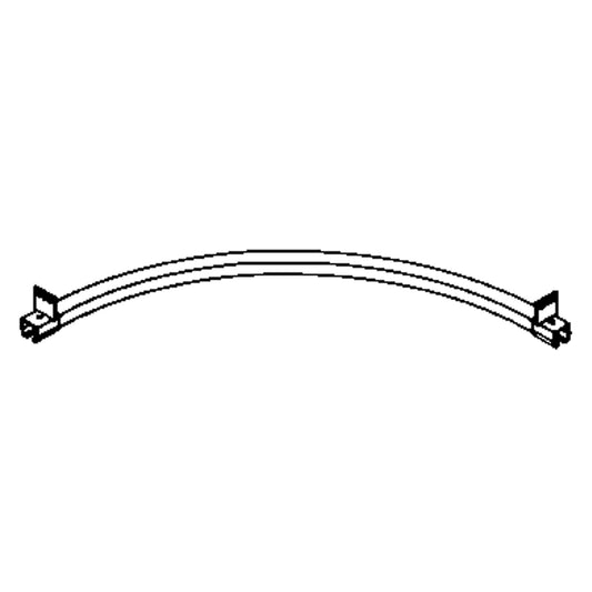Beam Mounted 90° Curved Curtain Partition Track, 3' L