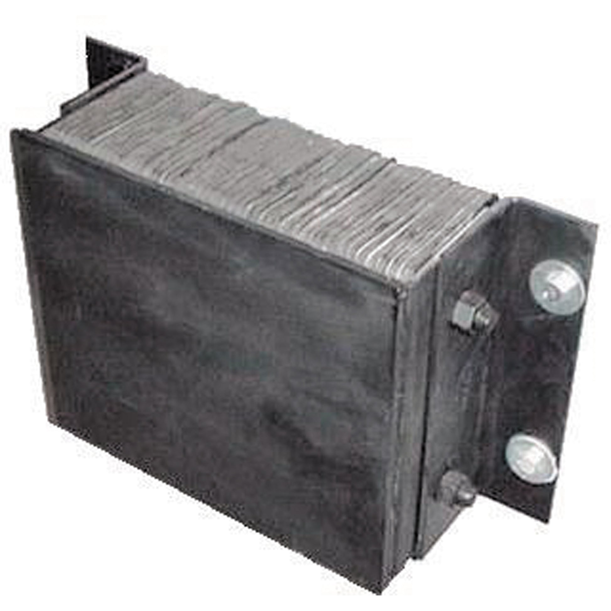 Laminated Dock Bumpers, Horizontal, Rubber/Steel, 24" W x 4" D x 12" H