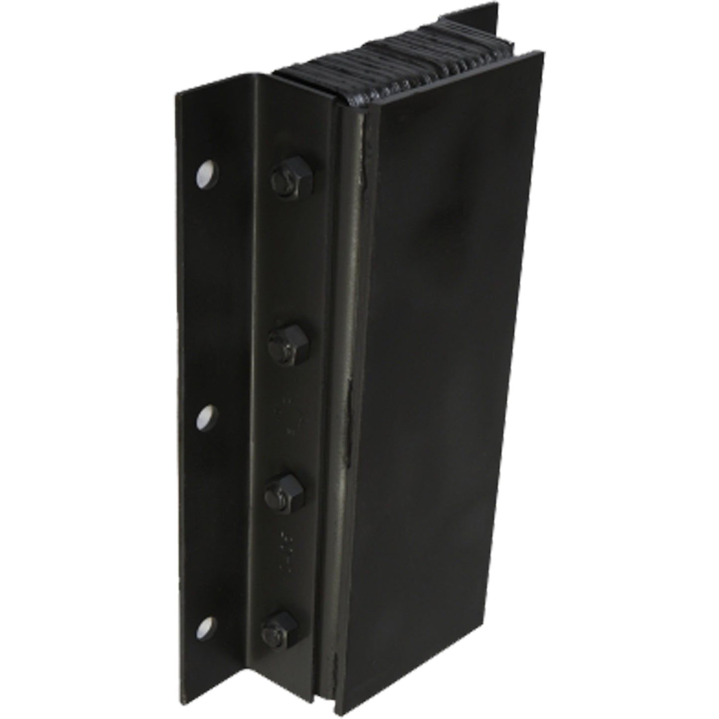 Laminated Dock Bumpers, Vertical, Rubber/Steel, 11" W x 4" D x 20" H