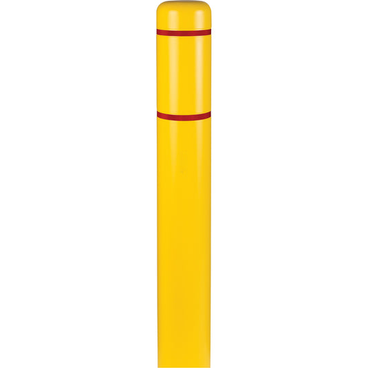 Polyethylene Bollard Covers, 6-5/8" Dia. x 60" L, Yellow