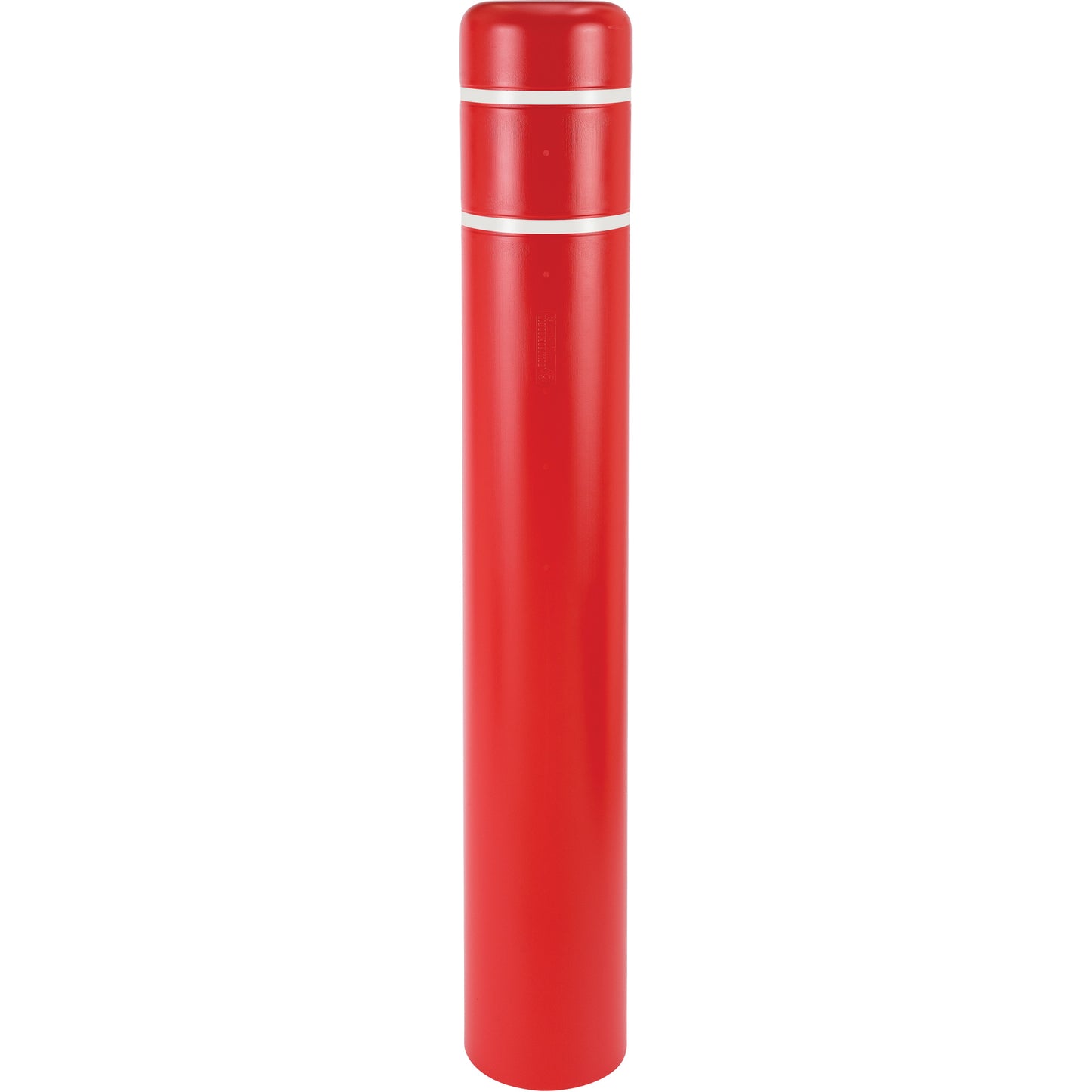 Polyethylene Bollard Covers, 4-1/2" Dia. x 52" L, Red
