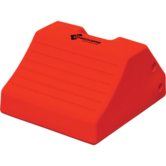 Heavy-Duty Wheel Chocks, Polyurethane, Safety Yellow, 15-1/2" W x 17-7/10" D x 10" H