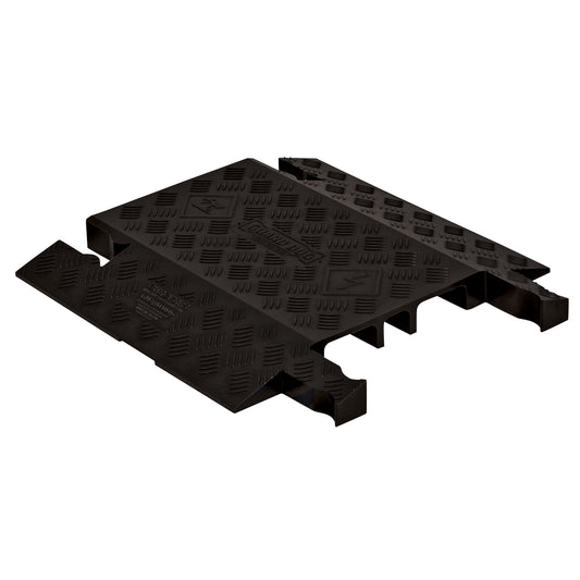 Guard Dog® Cable Protector, 3 Channels, 18" L x 19.75" W x 1.87" H