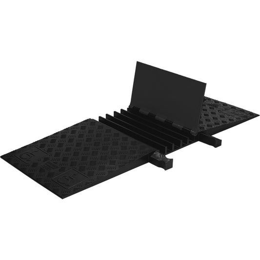Guard Dog® General Purpose ADA/DDA Cable Protector, 5 Channels, 18" L x 50" W x 1.875" H