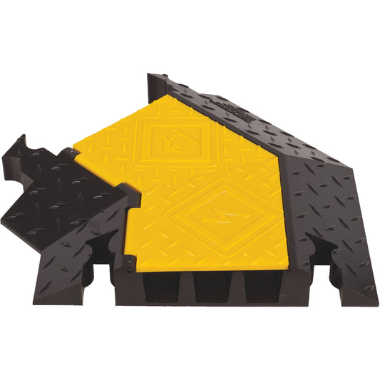 Yellow Jacket® 3-Channel Heavy Duty Cable Protector - Left Turn