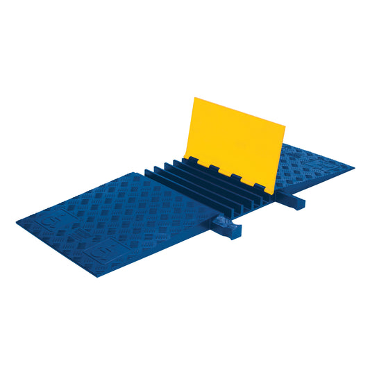 Yellow Jacket® Cable Protector, 5 Channels, 18" L x 50" W x 1.875" H