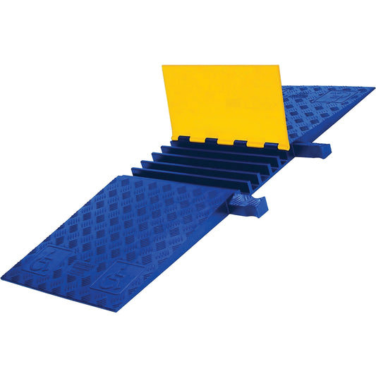 Yellow Jacket® Heavy Duty ADA/DDA Cable Protector, 5 Channels, 18" L x 50" W x 1.875" H