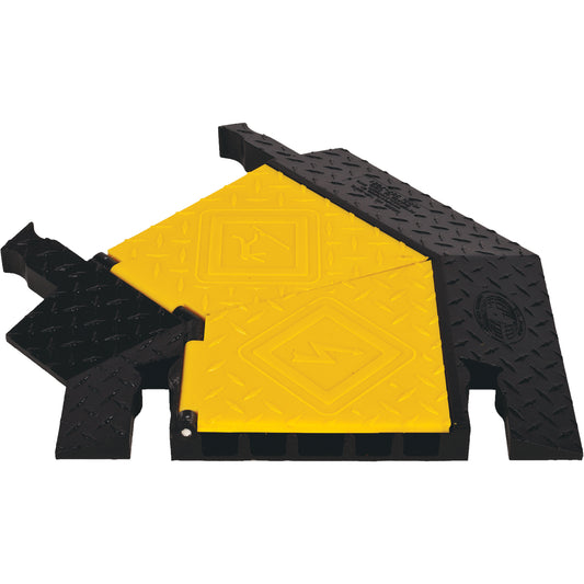 Yellow Jacket® 5-Channel Heavy Duty Cable Protector - Left Turn