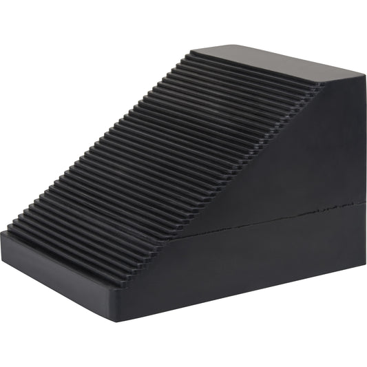 Wheel Chock, 10-5/8" x 8-5/8" x 7", Black