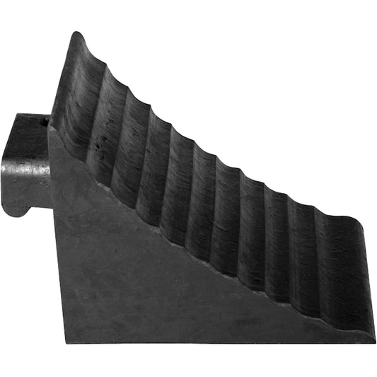 Wheel Chock, 9-3/4" x 7-1/4" x 7-3/4", Black