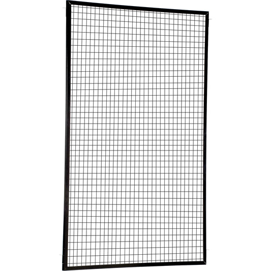 Adjustable Perimeter Guard Panel, 8' H x 5' W, Black