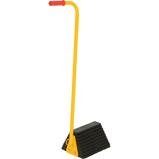Ergo Handle Wheel Chock, 9-1/4" x 8" x 6", Black