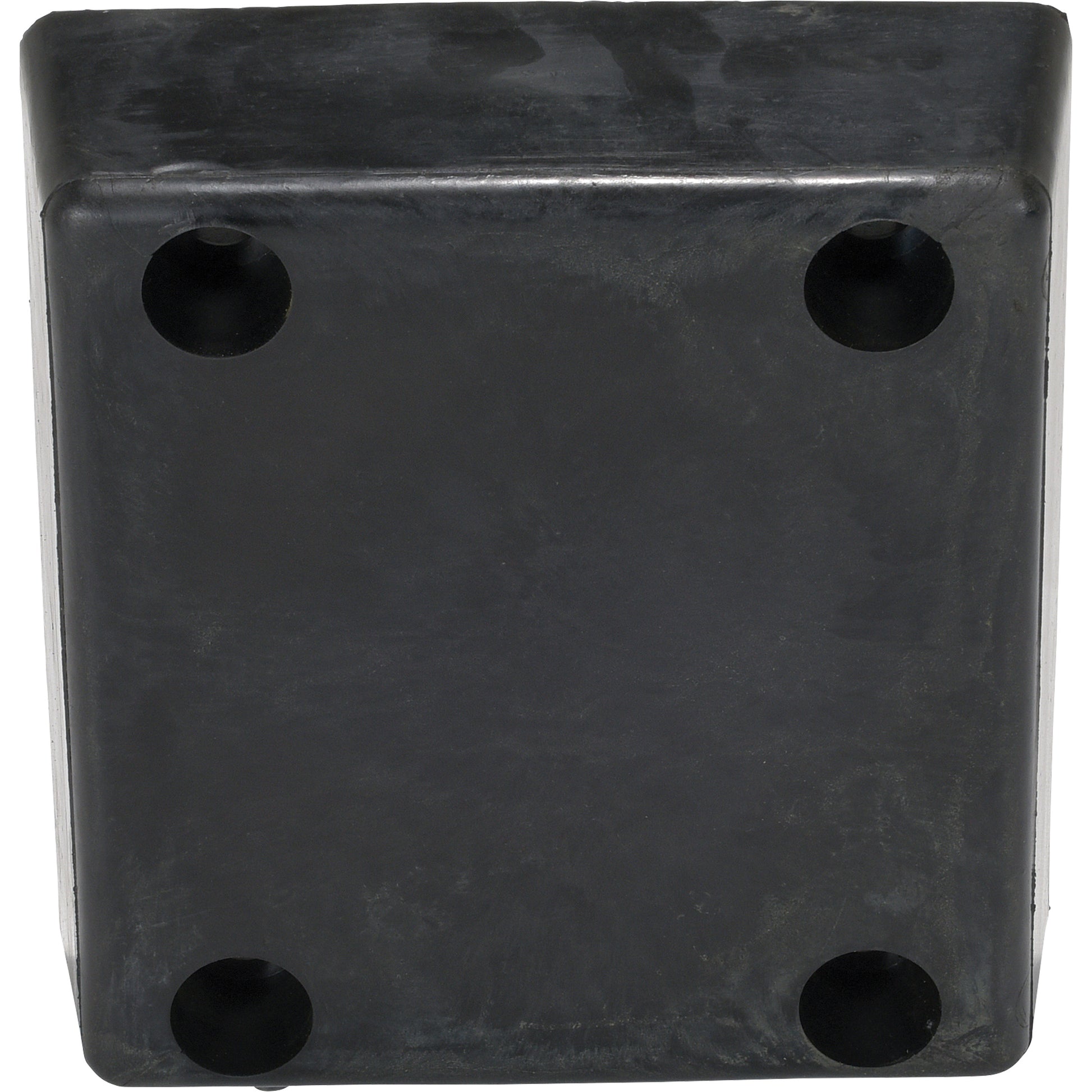 Molded Dock Bumper, Reinforced Rubber, 12" W x 4" D x 13" H