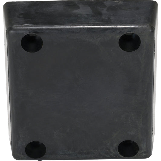Molded Dock Bumper, Reinforced Rubber, 12" W x 4" D x 13" H