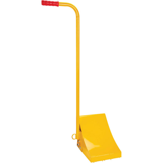 Ice Chock with Ergonomic Handle, Steel, Yellow, 8-1/16" W x 10-5/8" D x 8-13/16" H