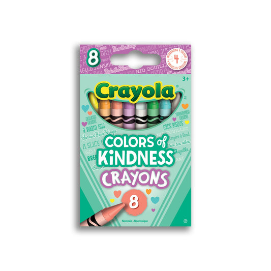 Crayola Colors of Kindness Crayons, 8 Count (Case of 24)