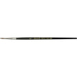 Black Pointed Bristle Artist Brush, 1.9 mm Brush Width, Camel Hair, Wood Handle