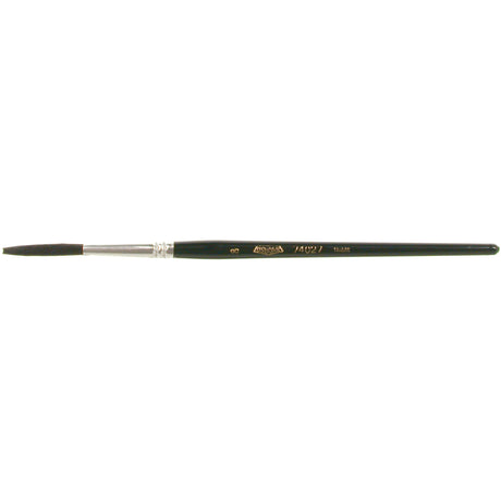 Round Lettering Marking Paint Brush, 3/16" Brush Width, Camel Hair, Wood Handle