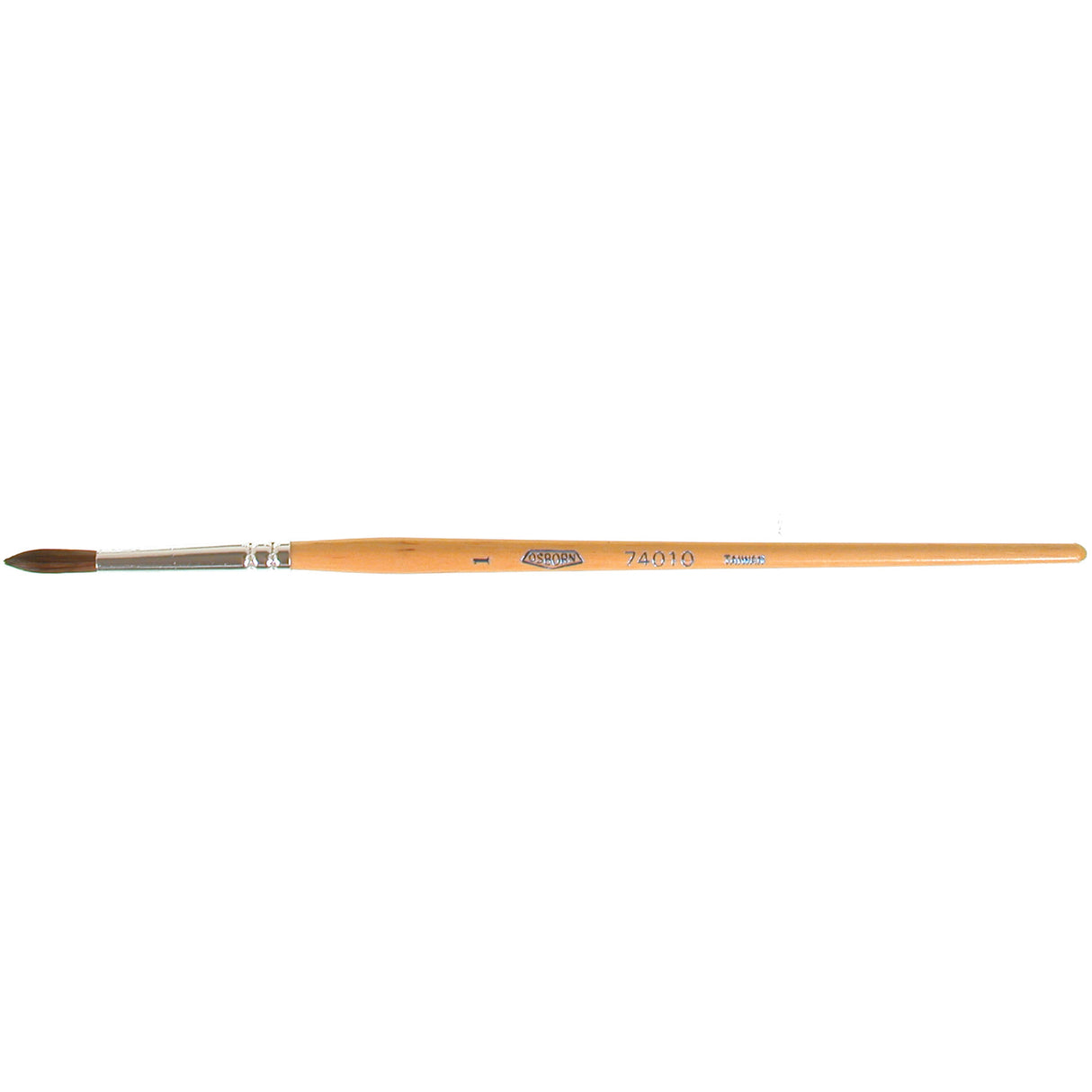 Round Lettering Lacquering Paint Brush, 9/64" Brush Width, Camel Hair, Wood Handle