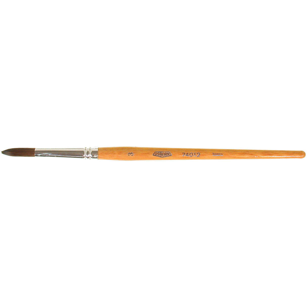 Round Lettering Lacquering Paint Brush, 15/64" Brush Width, Camel Hair, Wood Handle