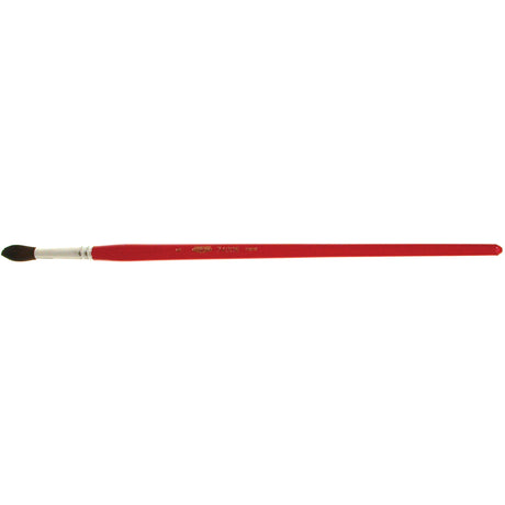 Round Marking Paint Brush, 9/32" Brush Width, Camel Hair, Wood Handle