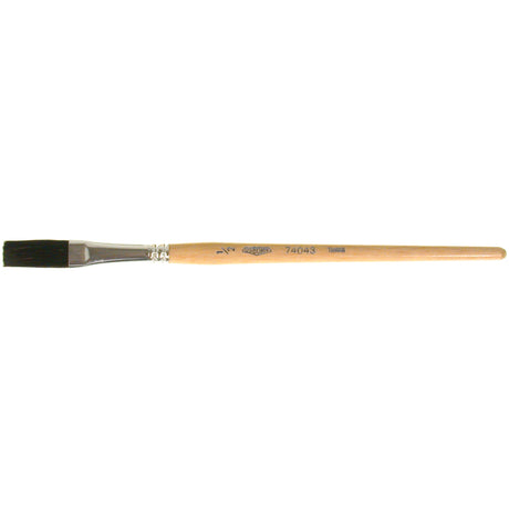 One Stroke Paint Brush, 1/2" Brush Width, Ox Hair, Wood Handle