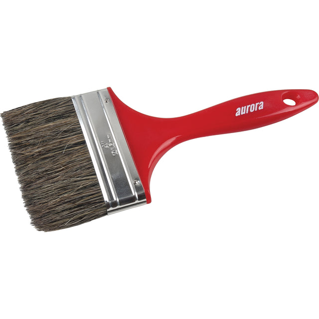 AP300 Series Paint Brush, Natural Bristles, Plastic Handle, 4" Width