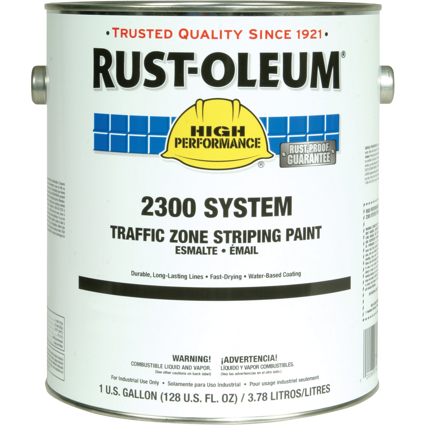 2300 System Traffic Zone Striping Paint, Yellow, Gallon