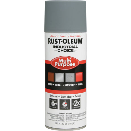 Industrial Choice® 1600 System Multi-Purpose Enamel Spray Primer, Grey, Very Flat, 12 oz., Aerosol Can