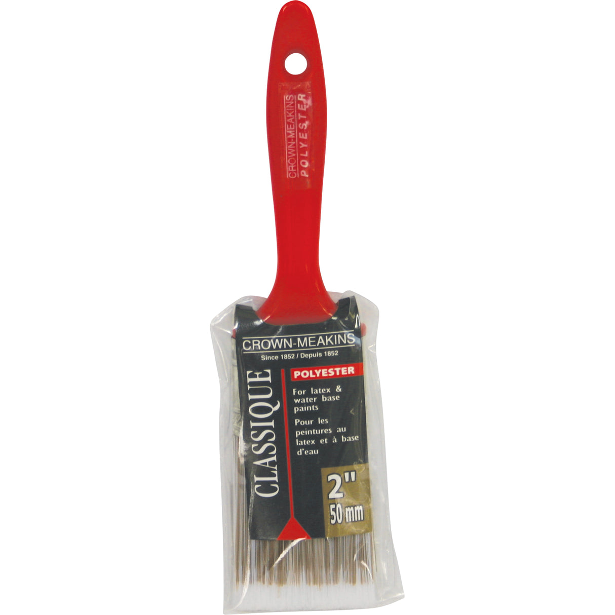 Classic Paint Brush, Polyester, Plastic Handle, 2" Width