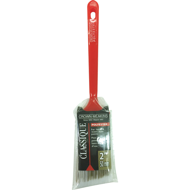 Classic Angular Paint Brush, Polyester, Plastic Handle, 2" Width