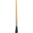 Oval Paint Brush, Bristle, Plastic Handle, 13/32" Width