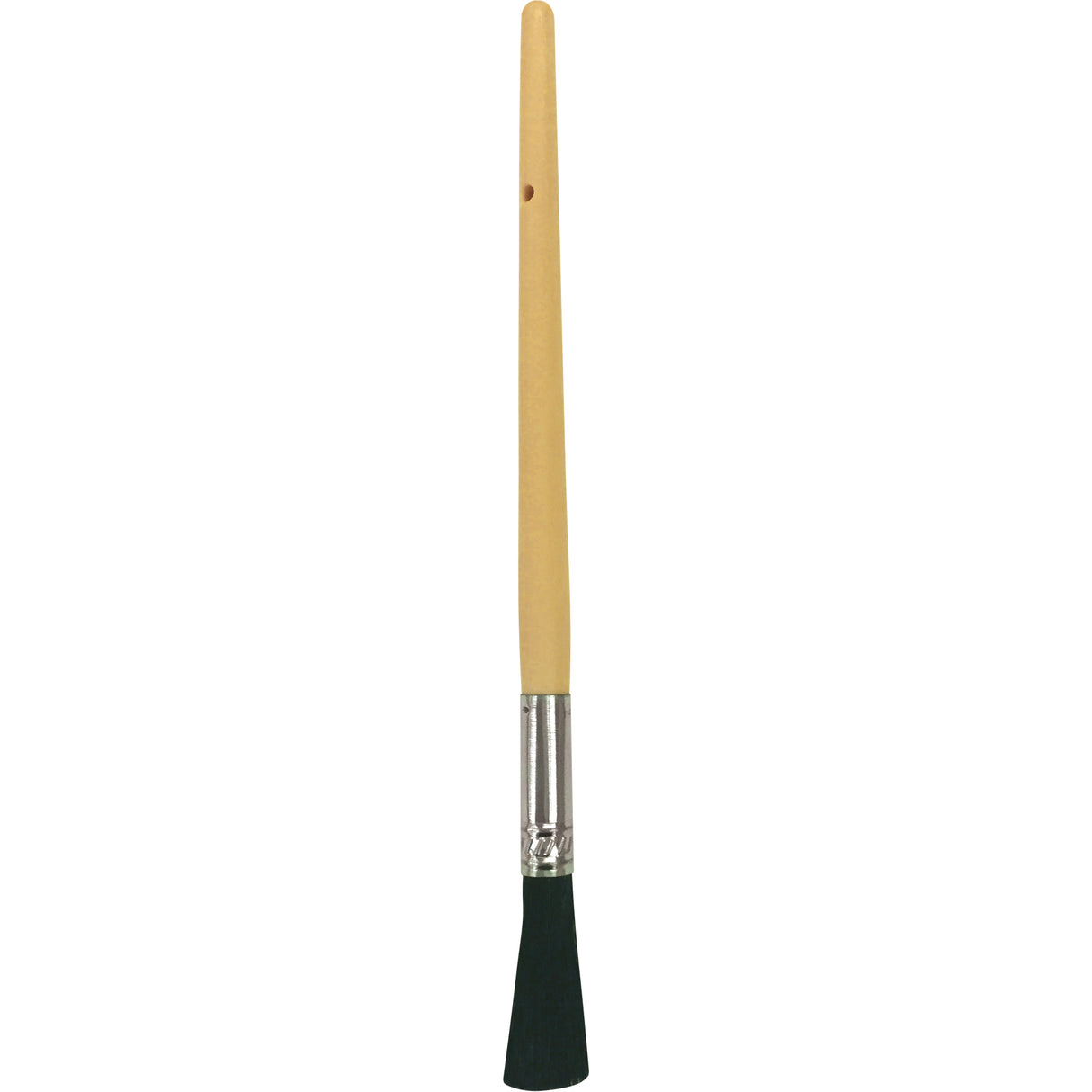 Oval Paint Brush, Bristle, Plastic Handle, 13/32" Width