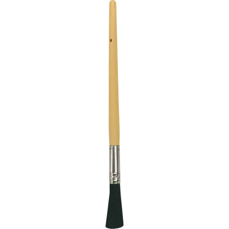 Oval Paint Brush, Bristle, Plastic Handle, 13/32" Width