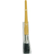 Oval Paint Brush, Bristle, Plastic Handle, 21/32" Width